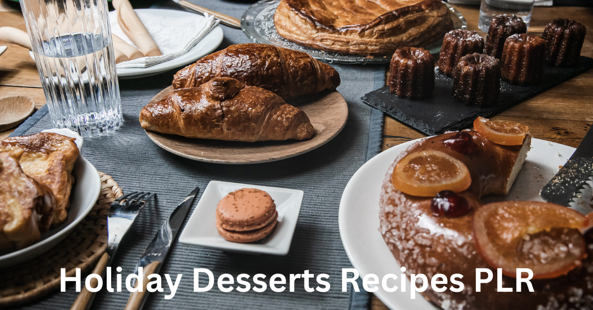 Holiday Desserts Recipes PLR
