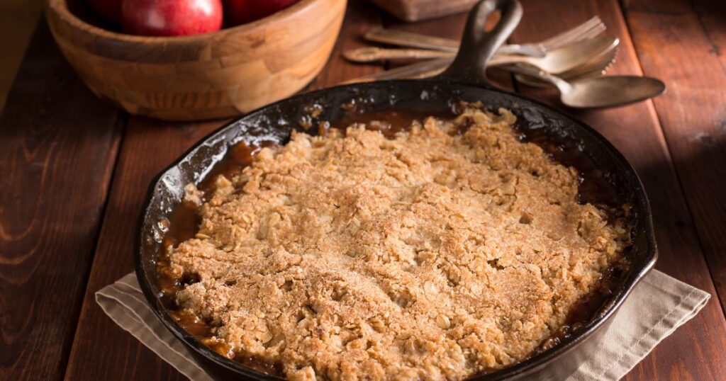 recipe for apple crumble dessert